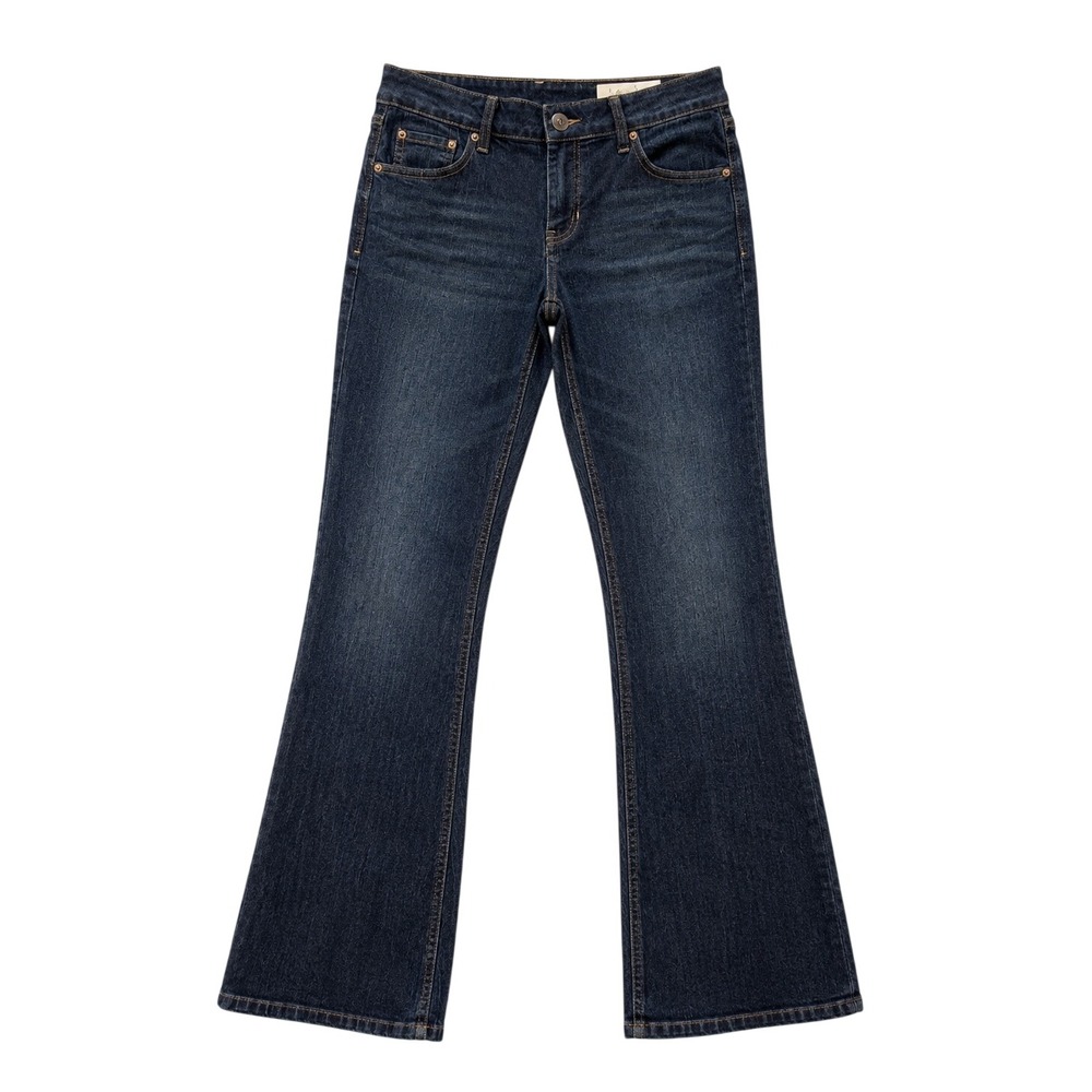 Natural Reflections Women Dark Wash Bootcut Jeans Blue Denim Size 8A NWT